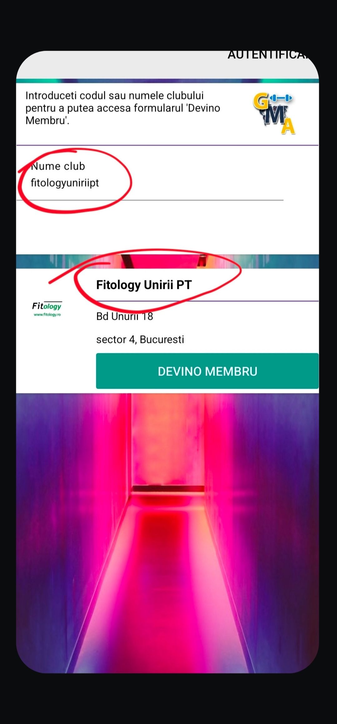 GMA Numele clubului
